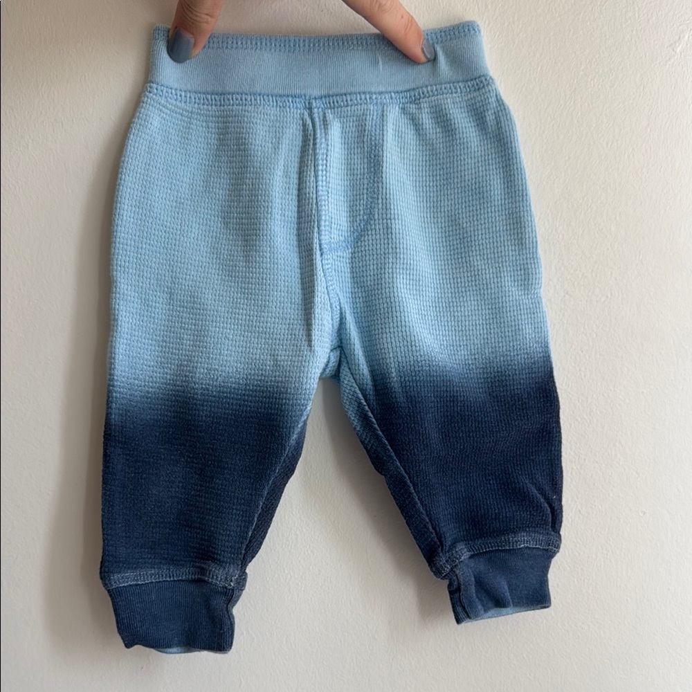 Little Mish Baby Boy Blue Ombre Baby Pants - size 3M